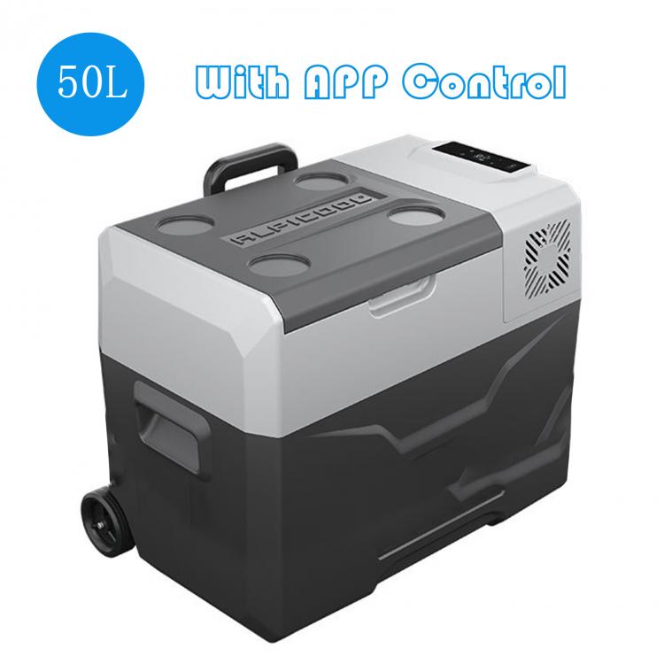 all in one place אלקטרוניקה Alpicool 50L Portable Car Fridge Freezer Cooler Mini Auto Refrigerator 12V/24V 220V Dual Using Compressor With App Control