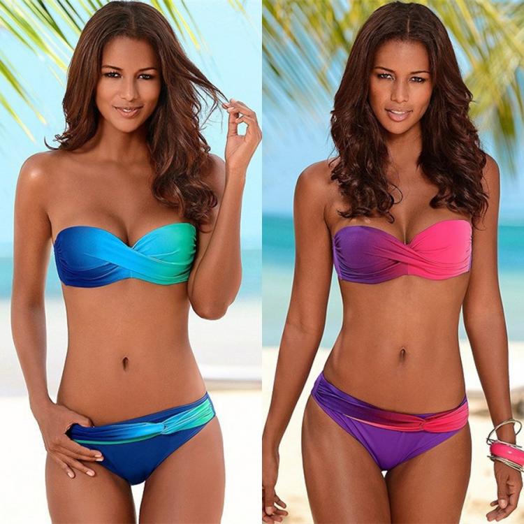 all in one place בגדי נשים YICN New 2021 Bikinis Women Swimsuit Female Swimwear Retro Sexy Summer Push Up Bikini Set Beach Swim Wear Bathing Suits Biquini