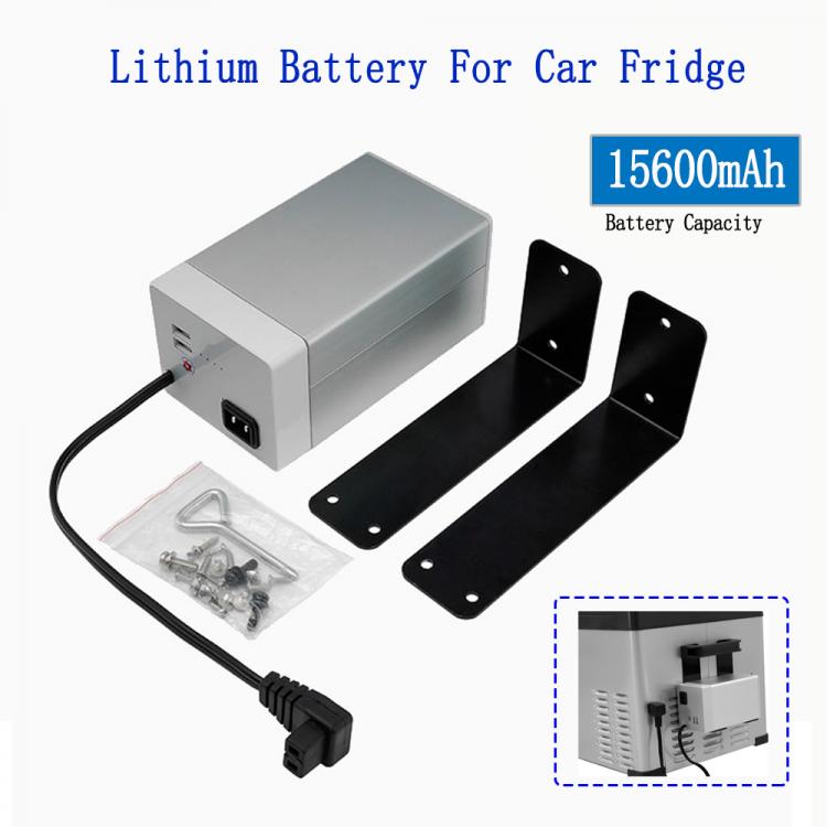 all in one place אלקטרוניקה Portable Battery For Car Freezer Fridge Lithium Battery DC12V/6A 15600mah With Metal Casing And Two USB Ports