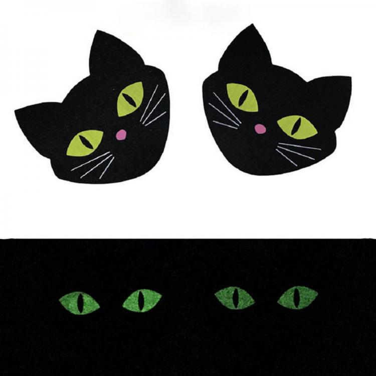 all in one place בגדי נשים 2 pairs Sexy Luminous Cat Nipple Stickes Breasts Stickers Sexy Women Tape Stick on Bra Pad Pastie Nipple Covers