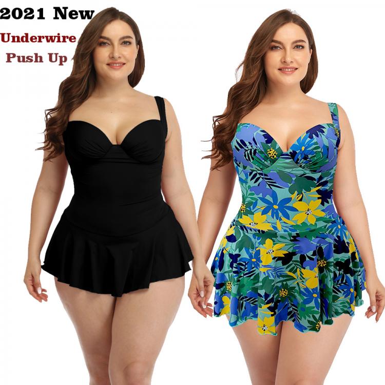 all in one place בגדי נשים 2021 New Push Up One Piece Swimsuit  Women Plus Size  Swimwear Large Big Plussize Swimming Suits Beachwear Bathing Suits