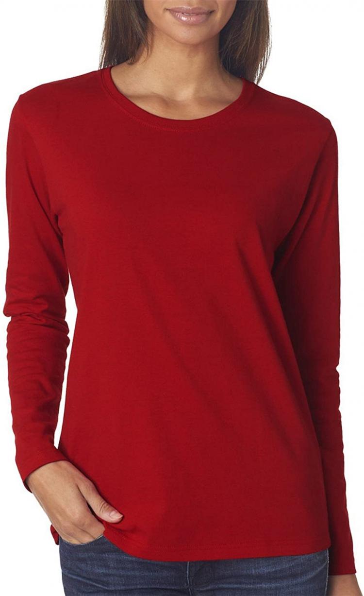 all in one place בגדי נשים Gildan 5400L Missy Fit Heavy Cotton Fit Long-Sleeve T-Shirt