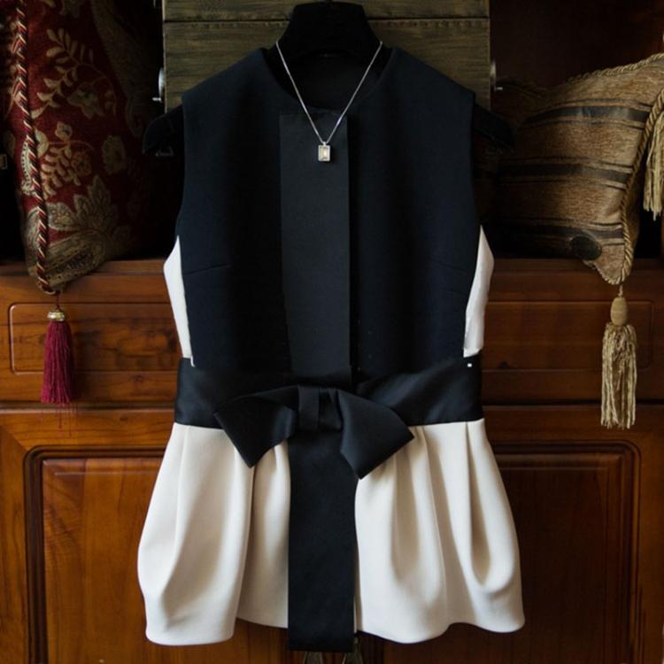 all in one place בגדי נשים New Arrival French Romantic Sleeveless Women Vest Fashion Big Bow Slim Fit Female Tops Fashion Casual Patchwork Tank Tops 62301