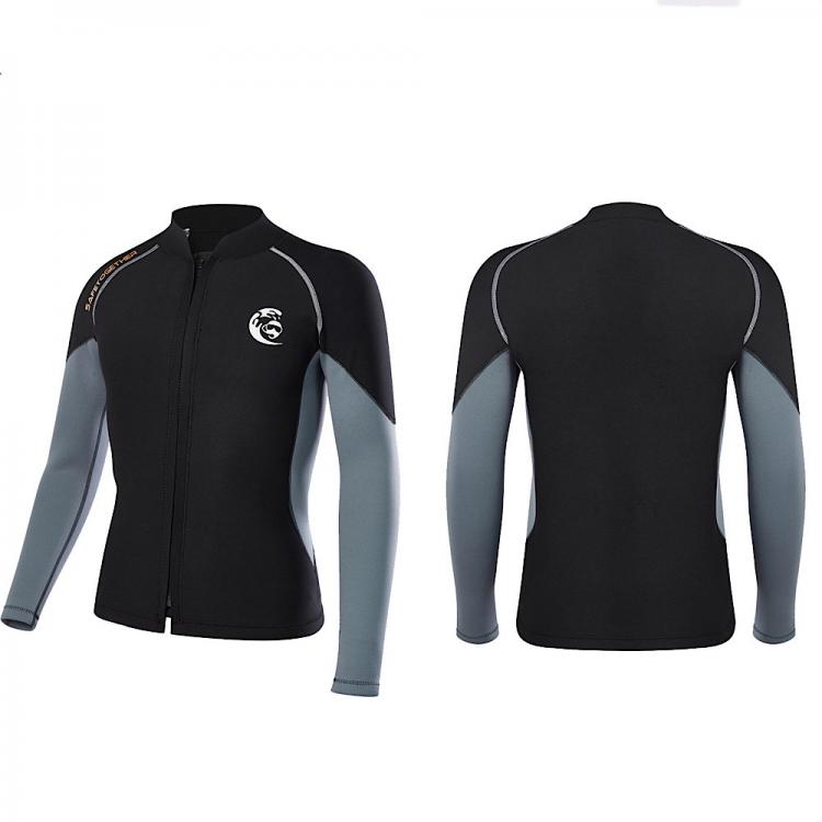 all in one place בגדי נשים 2MM Neoprene Wetsuit Men Women Scuba Diving Fishing Jacket Long Sleeve Snorkeling Coat Male Surfing Winter Thermal Swimwear