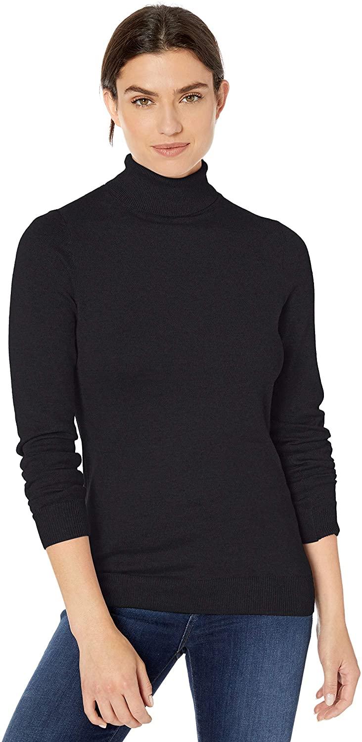 all in one place בגדי נשים Amazon Essentials Women's Classic Fit Lightweight Long-Sleeve Turtleneck Sweater