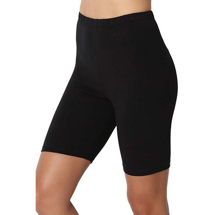 all in one place בגדי נשים Ladies Outdoor Exercise Plain Active Summer Cycling Shorts Stretch Basic Short Hot Solid Black Soft Wear Shorts For Women Female