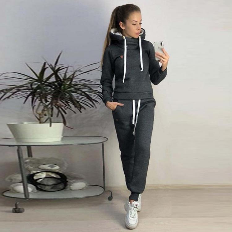all in one place בגדי נשים Spring Tracksuit Women 2 Piece Hoodies + Pants Sportwear Women's Sports Suit Hooded Sweatshirt Set Female Autumn Clothes