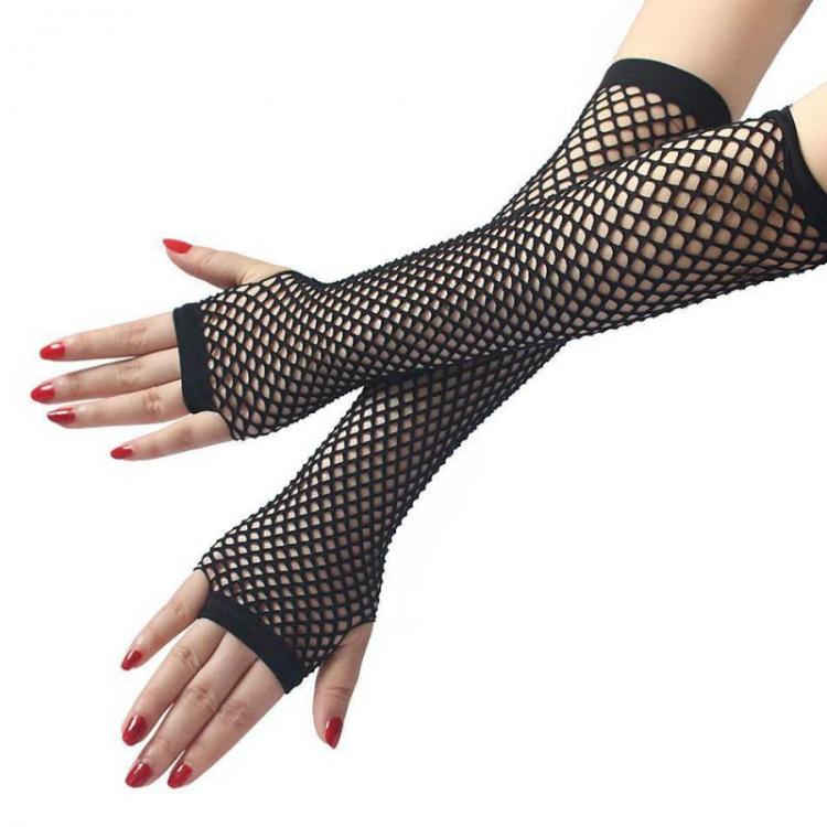 all in one place אביזרי נשים Womens Fashion Sexy Neon Fishnet Fingerless Long Gloves Leg Arm Cuff Party Wear Fancy Dress Beautiful For Nightclub Etiquette