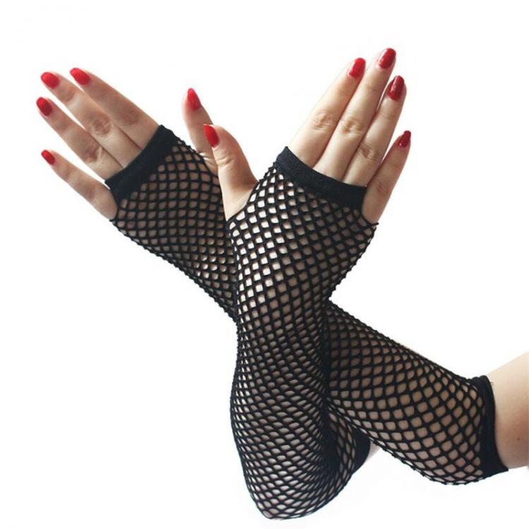 all in one place אביזרי נשים New Fashion Neon Fishnet Fingerless Long Gloves Leg Arm Cuff Party Wear Fancy Dress For Womens Sexy Beautiful Arm Warmer