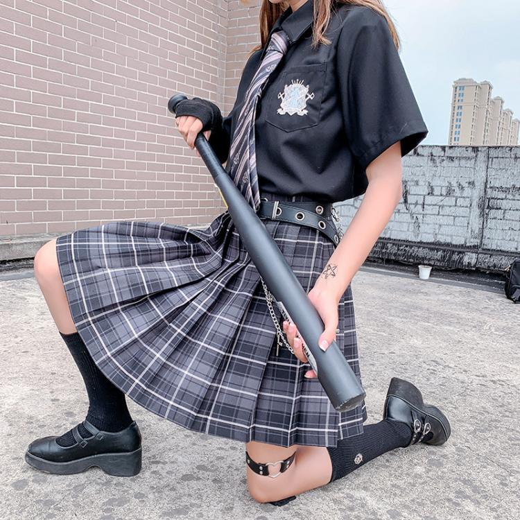 all in one place בגדי נשים FESTY KARY Fashion 2021 Summer Women Skirts Japan Style School Pleated Skirts for Girls High Waist Plaid Mini Skirts Women