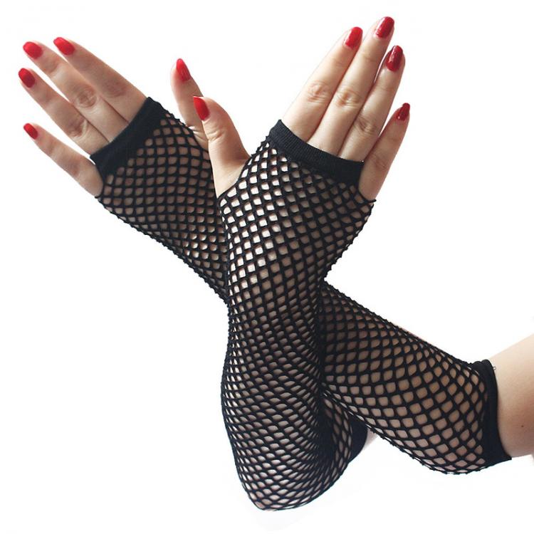 all in one place אביזרי נשים New Fashion Neon Fishnet Fingerless Long Gloves Leg Arm Cuff Party Wear Fancy Dress for Womens Sexy Beautiful Arm Warmer