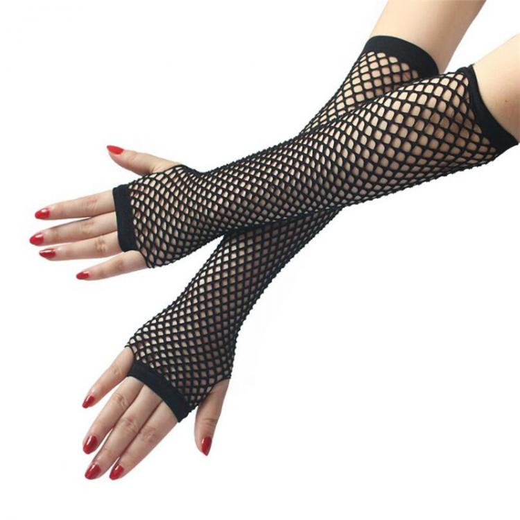 all in one place אביזרי נשים New Fashion Neon Fishnet Fingerless Long Gloves Leg Arm Cuff Party Wear Fancy Dress For Womens Sexy Beautiful Arm Warmer