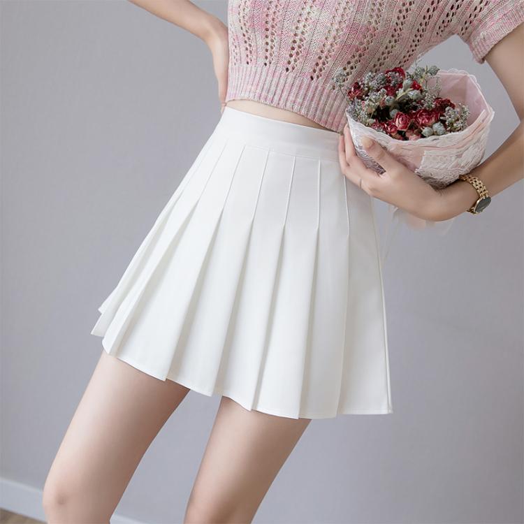 all in one place בגדי נשים Zoki Sexy Women Pleated Skirt Summer High Waist Chic A Line Ladies Pink Mini Skirt Korean Zipper Preppy Style Girls Dance Skirt