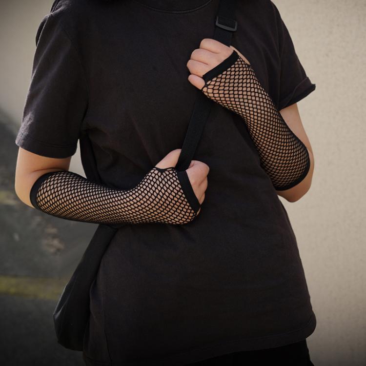 all in one place אביזרי נשים New Fashion Neon Fishnet Fingerless Long Gloves Leg Arm Cuff Party Wear Fancy Dress for Womens Sexy Beautiful Arm