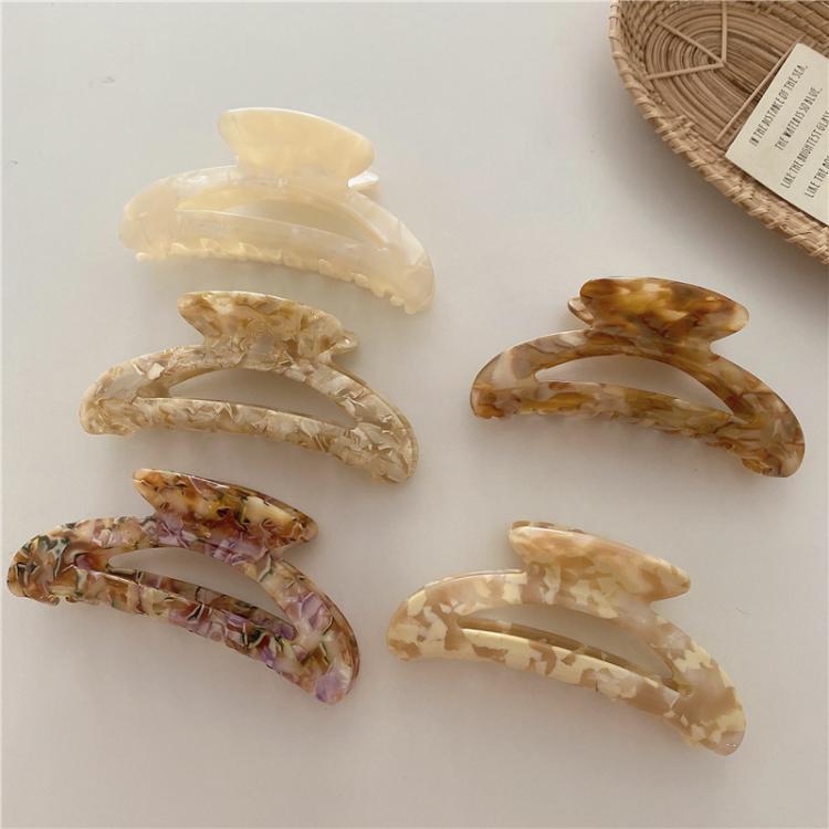 all in one place אביזרי נשים 1PC Girl Hair Claw Women Geometric Hair Clamp Grab Hair Jaw Clip Grip Barrettes Korean Style Hairpin Acrylic Styling Accessories