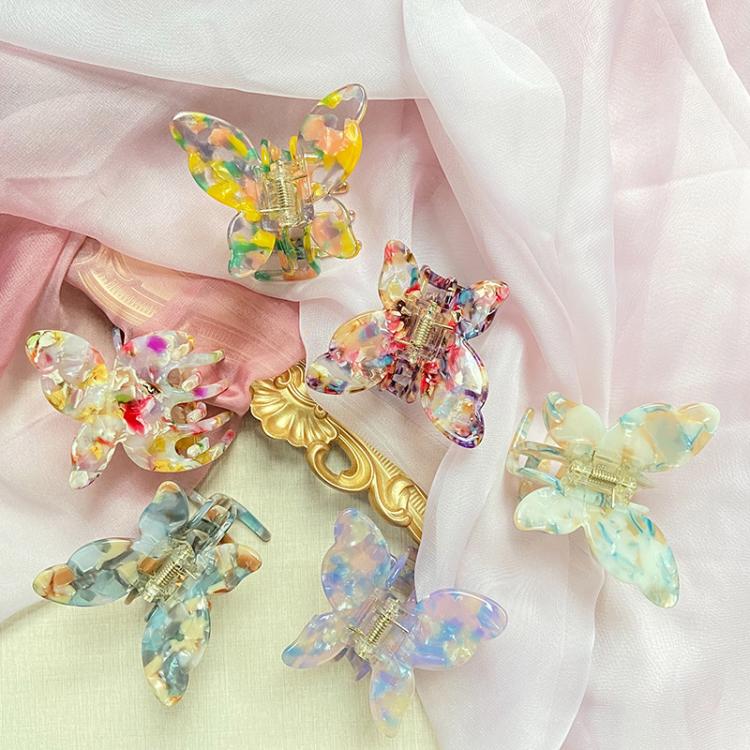 all in one place אביזרי נשים Sweet Fairy Butterfly Shape Hair Claws Clamps Marble Leopard Print Hair Clips Women Acrylic Hairpins Barrettes Hair Accessories