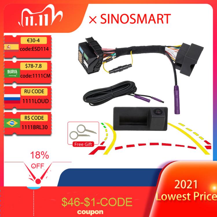 all in one place אלקטרוניקה SINOSMART CanBus Reversing Dynamic Trajectory Parking Camera for Skoda Octavia Volkswagen Tiguan 187B 280 MQB PQ Audi A5 Q5 Q2