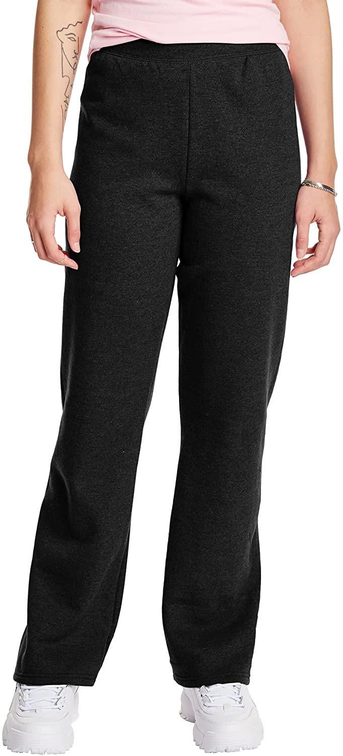 all in one place בגדי נשים Hanes Women's EcoSmart Open Bottom Leg Sweatpants
