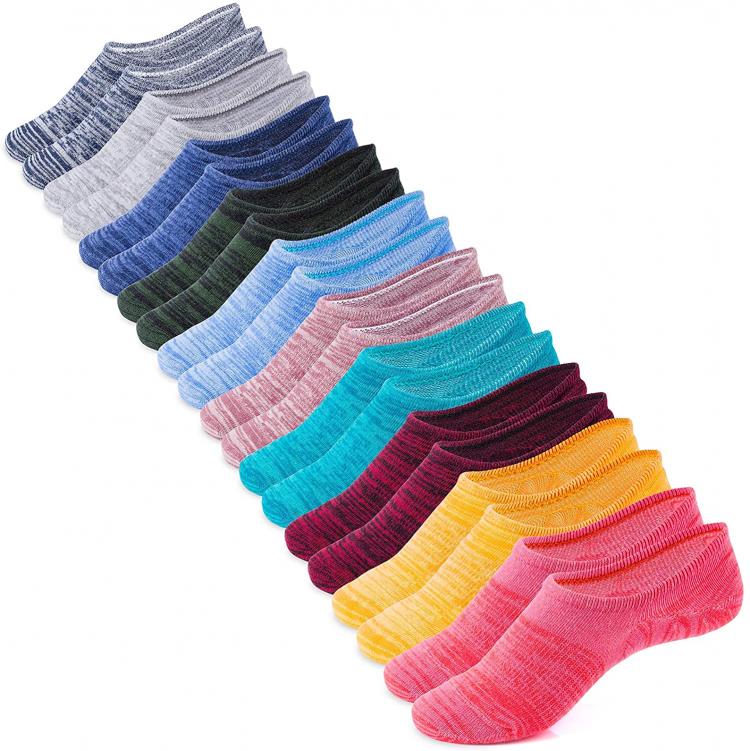 all in one place בגדי נשים IDEGG No Show Socks Women 10 Pairs Low Cut Anti-Slid Athletic Casual Cotton Socks