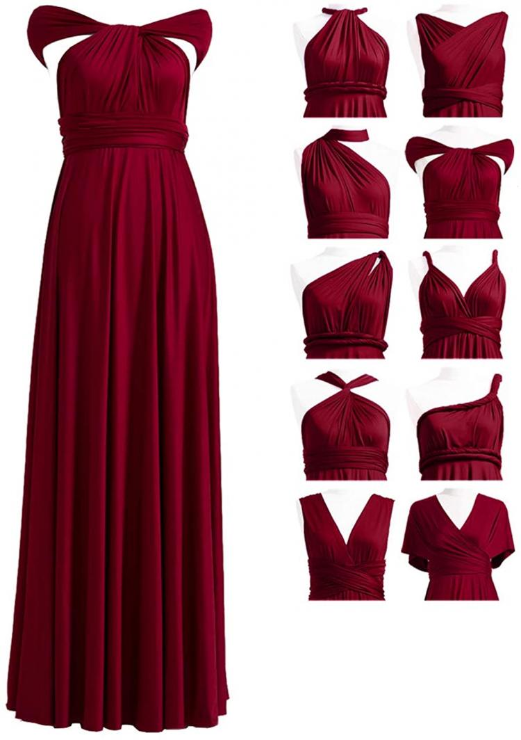 all in one place בגדי נשים Infinity Dress With Bandeau, Convertible Dress, Bridesmaid Dress, LONG,SHORT, PLUS SIZE, Multi-way Dress, Twist Wrap Dress