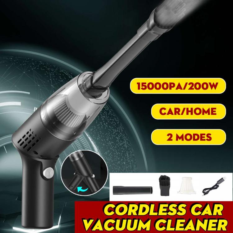 all in one place אלקטרוניקה 15000Pa 200W 2 Modes Handheld Wireless Car Vacuum Cleaner Portable Cyclone Suction Rechargeable Wet Dry Car Home Vacuum Cleaner