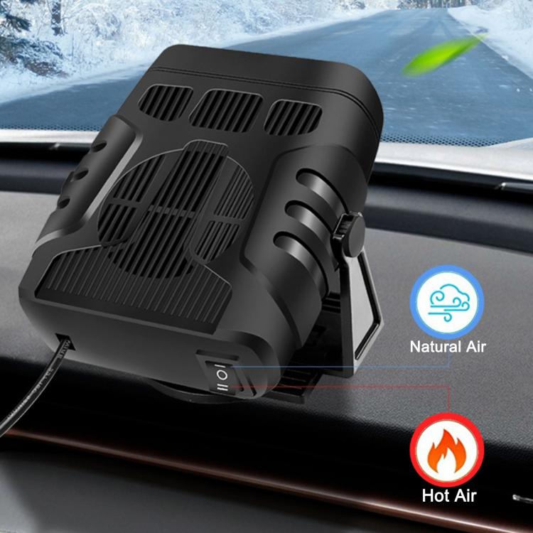 all in one place אלקטרוניקה 12V/24V 120W 2 In 1 Portable Electric Car Heater Heating Cooling Fan Warmer Wind Defrosting Black ABS Snow Demister Defroster