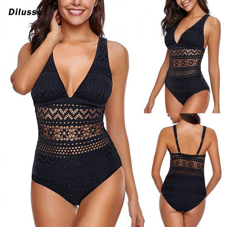 all in one place בגדי נשים 2021sexy One Piece Women's Swimsuit Push Up Swimsuit Women's Ruffle Adjustable Shoulder High Waist Hollow Lace Bikini Be