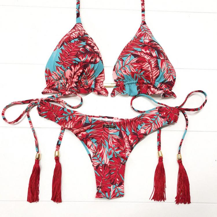 all in one place בגדי נשים 2020 Sexy High Waist Bikini Swimwear Women Swimsuit Push Up Bathing Suits Beach Wear Brazilian Bikini Set Maillot bain femme#Z