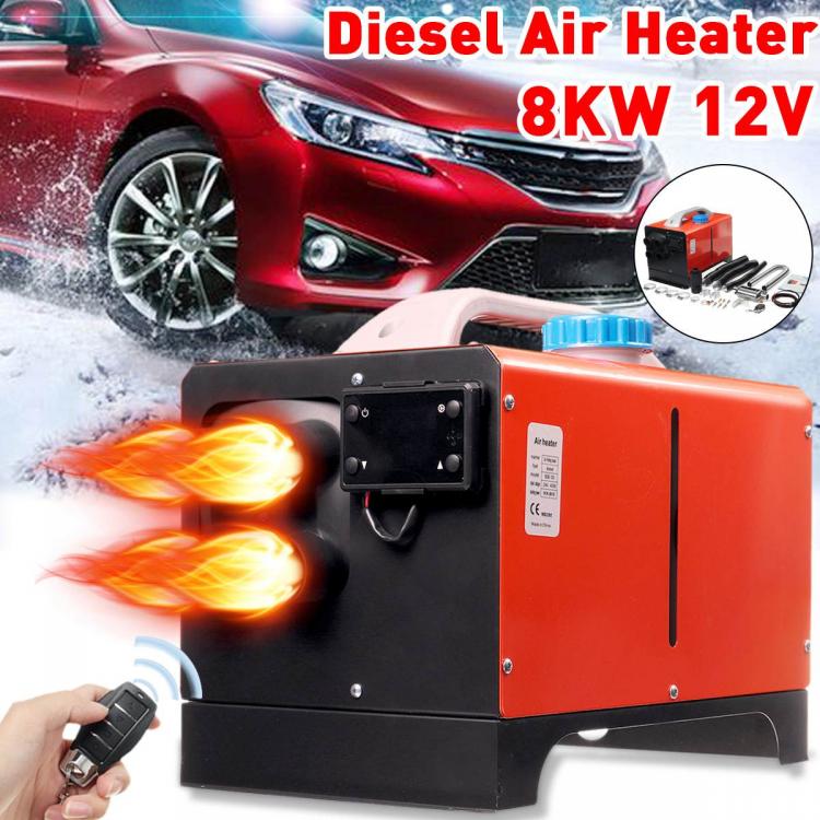 all in one place אלקטרוניקה 8000W 12V/24V Auto Car Heater Remote Control Car Parking Heater Fan All-in-one Mini Diesel Heater For Trucks Trailer Motor-Homes