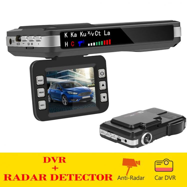 all in one place אלקטרוניקה 2 in 1 Car DVR Camera Dash Cam Detector Speed Voice Alert Alarming System English Russian Voice Radar Detector X K CT La