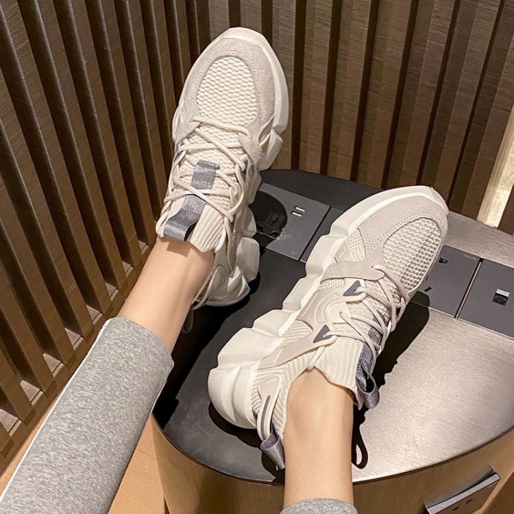 all in one place בגדי נשים Autuspin Classic Women's Vulcanize Shoes Retro Platform Casual Sneakers Women Leisure Jogging Shoes Fashion Vulcanized Sneake