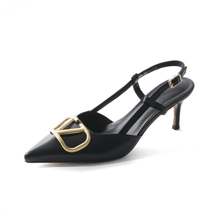 all in one place בגדי נשים Fricozt Fine Point Heels Ladies Classic Luxury Brand Women's Shoes Wedding Office Shoes 6cm