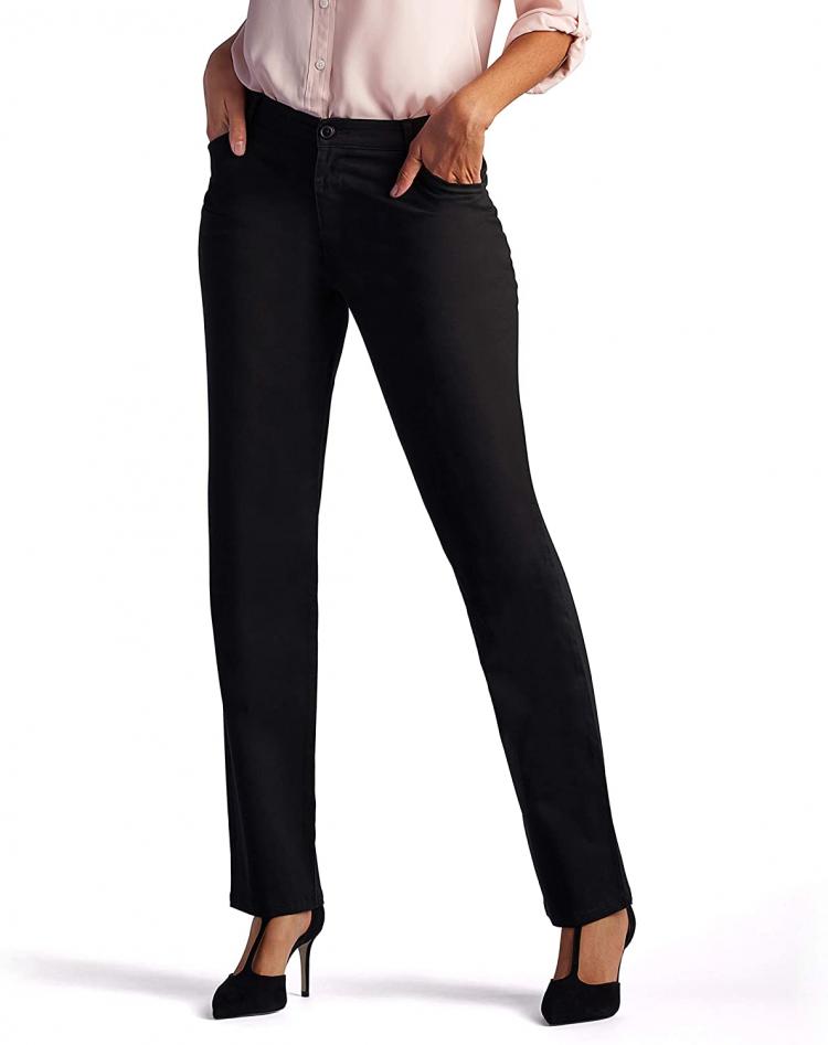 all in one place בגדי נשים LEE Women’s Relaxed Fit All Day Straight Leg Pant