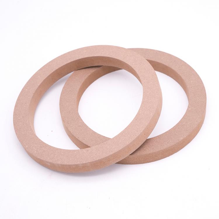 all in one place אלקטרוניקה 2PCS 15mm Thickness Car Stereo Speaker Spacer Wooden Mat Rings Audio Bracket 6.5 inch Truck Holder Adapter