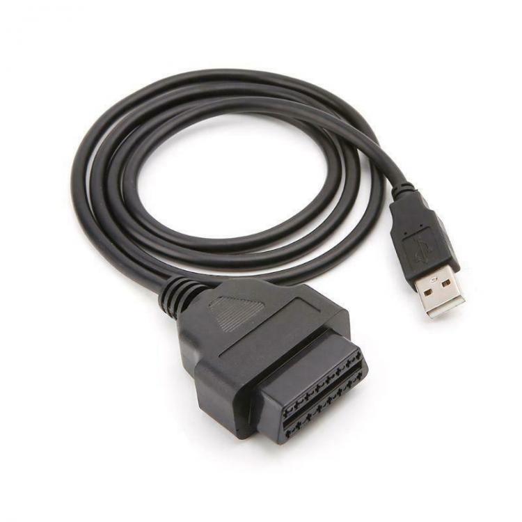 all in one place אלקטרוניקה 16Pin OBD2 To USB Port Charger Adapter Cables Connector Diagnostic Tools