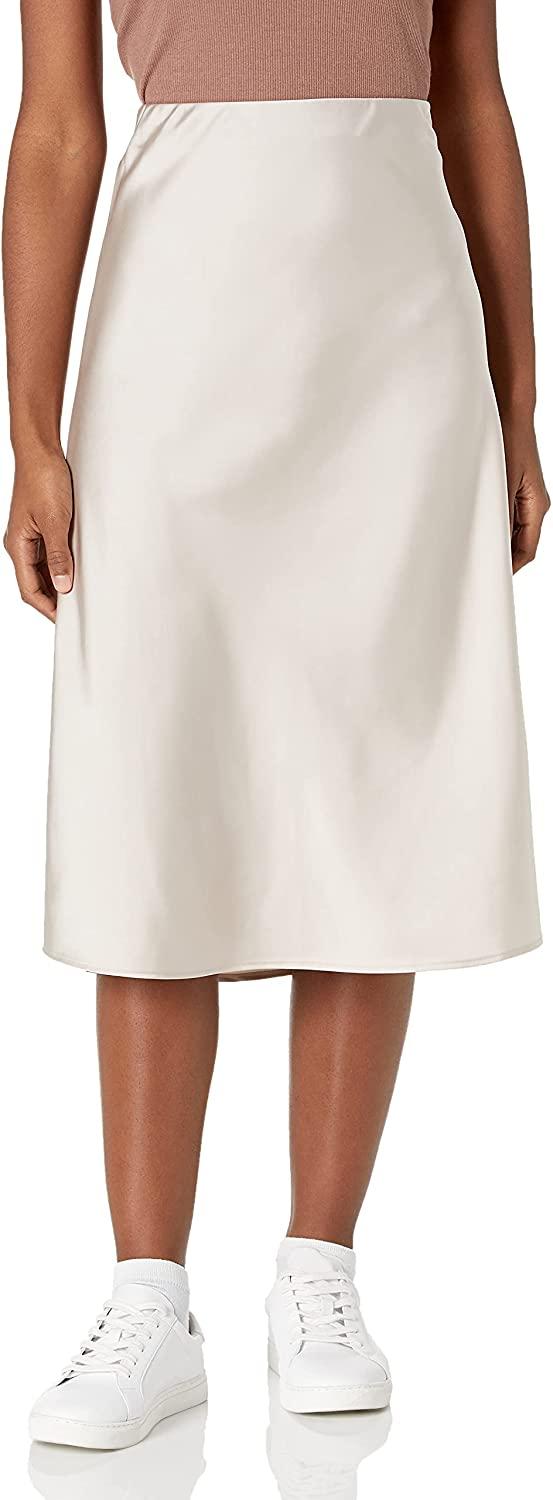 all in one place בגדי נשים The Drop Women's Maya Silky Slip Skirt