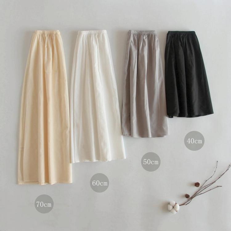 all in one place בגדי נשים Cotton lining skirt anti stati transparent half length underskirt for dress bottom safety skirt Hanfu petticoat thin half slip