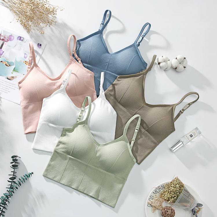 all in one place בגדי נשים U-shaped Back Bra Tube Top Women Crop Top Daisy Pattern Sexy Lingerie Bra Sports Fashion Street Top