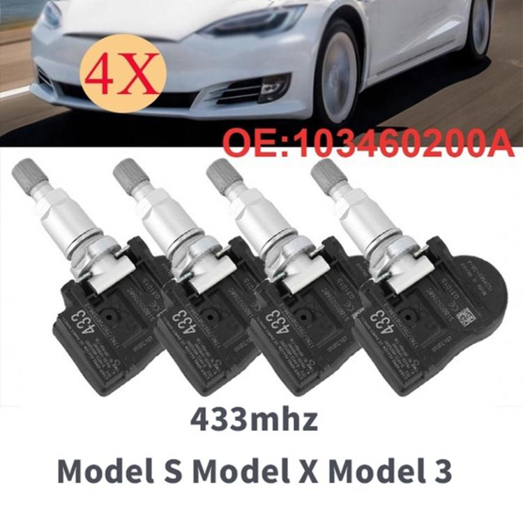 all in one place חלקי חילוף ואביזרים 1 Set of 4 TPMS 433Mhz Tire Pressure Sensors for Tesla Model S Model X Model 3 1034602-00-A 103460200A
