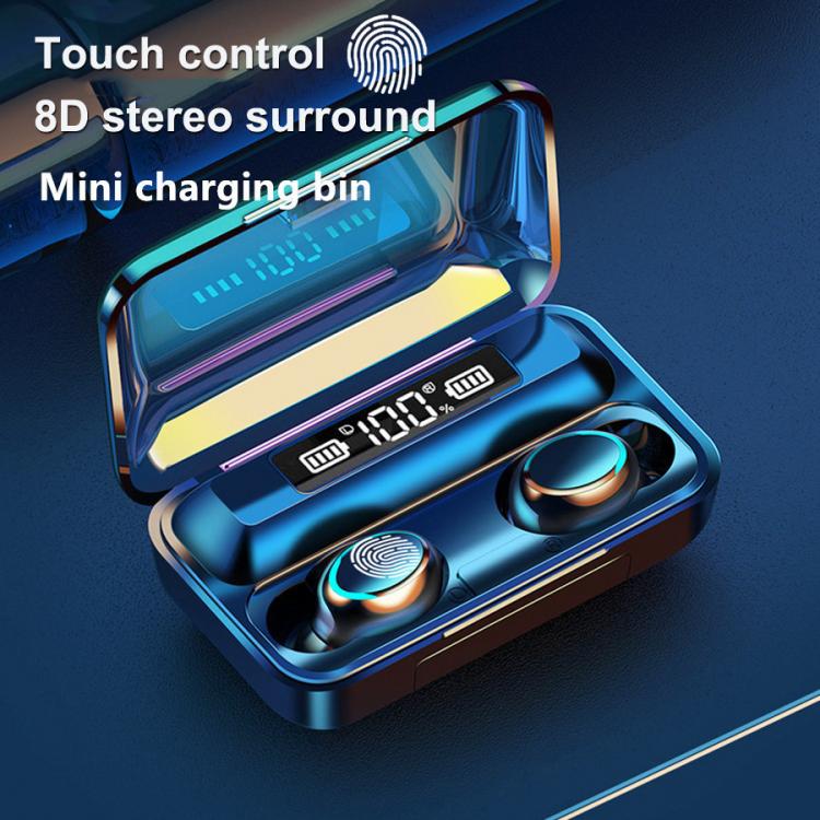 all in one place ביתית F9 Wireless Headphone Bluetooth Earphones Waterproof Earpieces Sport Earbuds For Huawei Iphone Xiaomi TWS Music Headset F9-5C