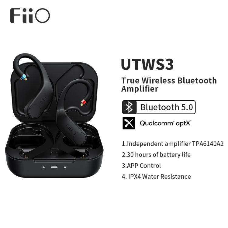 all in one place ביתית FiiO UTWS3 Bluetooth V5.0 aptX/TWS + Earbuds Hook MMCX/0.78mm Connector with Mic Support/30 Hours Playback and APP Control