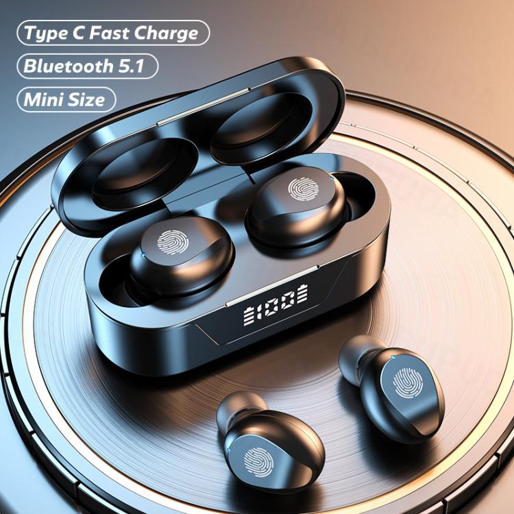 all in one place ביתית Wireless Headphones Touch Control Power Digit-Display Earphone Bluetooth Sport Waterproof Bluetooth Headphones With Mic