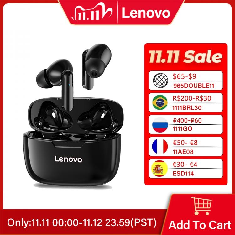 all in one place ביתית Lenovo Wireless Earphone XT90 TWS Bluetooth 5.0 Sports Headphone Touch Button IPX5 Waterproof Earplugs with 300mAh Charging Box