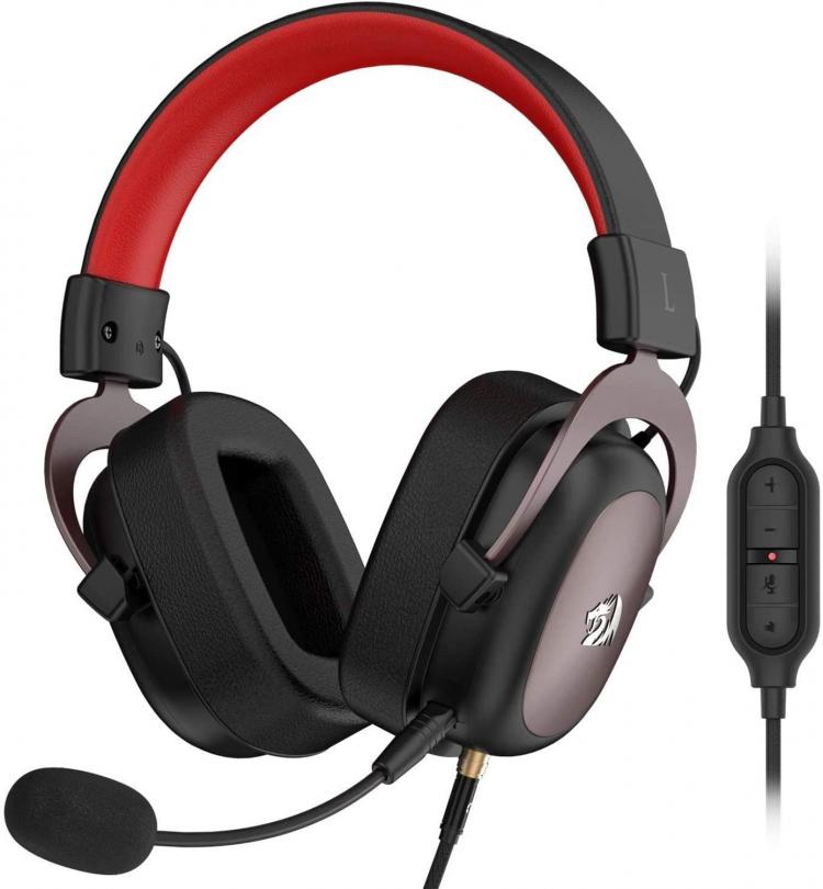 all in one place ביתית Redragon H510 Zeus wired game headset 7.1 Surround sound memory foam ear pad with removable microphone for PC/PS4 and Xbox One