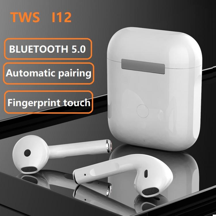 all in one place ביתית Original I12 Tws Stereo Wireless 5.0 Bluetooth Earphone Earbuds Headset with Charging Box for IPhone Android Xiaomi Smartphones