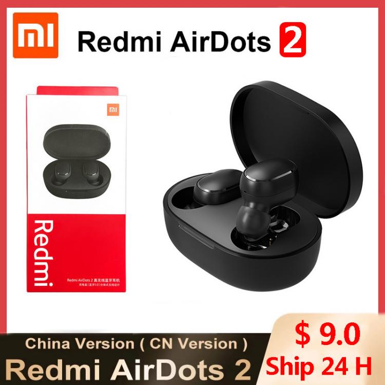 all in one place ביתית Hot Xiaomi Redmi Airdots 2 TWS Wireless Earphone Bluetooth AI Control Gaming Headset With Mic Original Xiaomi Airdots S Earbuds