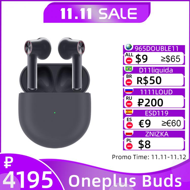 all in one place ביתית Global Version OnePlus Buds TWS Wireless Earphones Bluetooth 5.0 ENC Wireless Headphones 420mAh Battery 3 Mic OnePlus 9 Pro 9RT