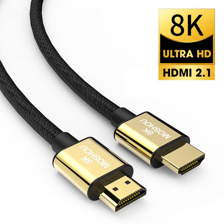 all in one place ביתית MOSHOU HDMI 2.1 Cable 8K 60Hz 4K 120Hz 48Gbps eARC HDR Video Cord for Amplifier TV PS4 PS5 RTX3080 NS Projector High Definition