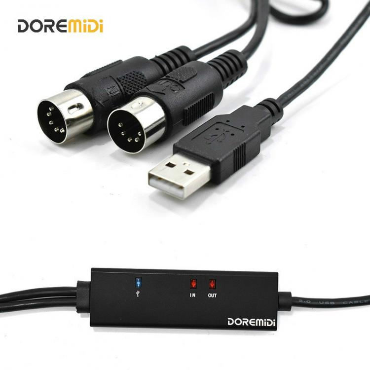 all in one place ביתית DOREMiDi MIDI To USB Cable USB MIDI Converter With Indicator Light FTP Proceesing Chip MTU-10