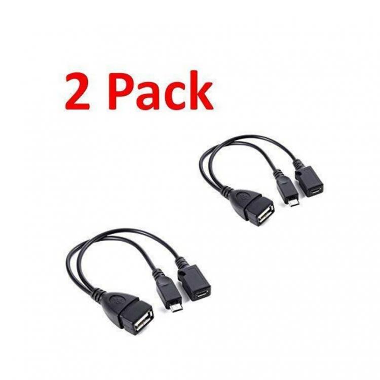 all in one place ביתית 2 Pack Usb Port Terminal Adapter Otg Cable For Fire Tv 3 Or 2nd Gen Fire Stick